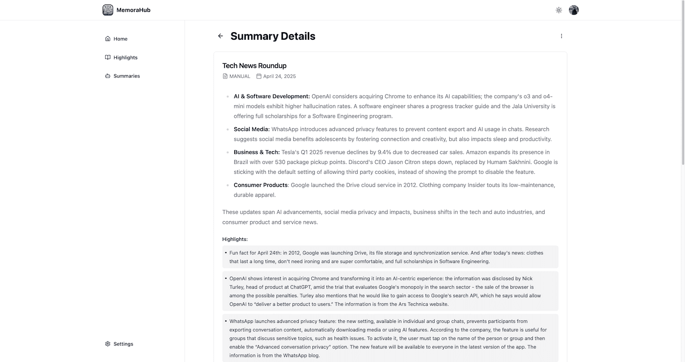 AI-Powered Summarization