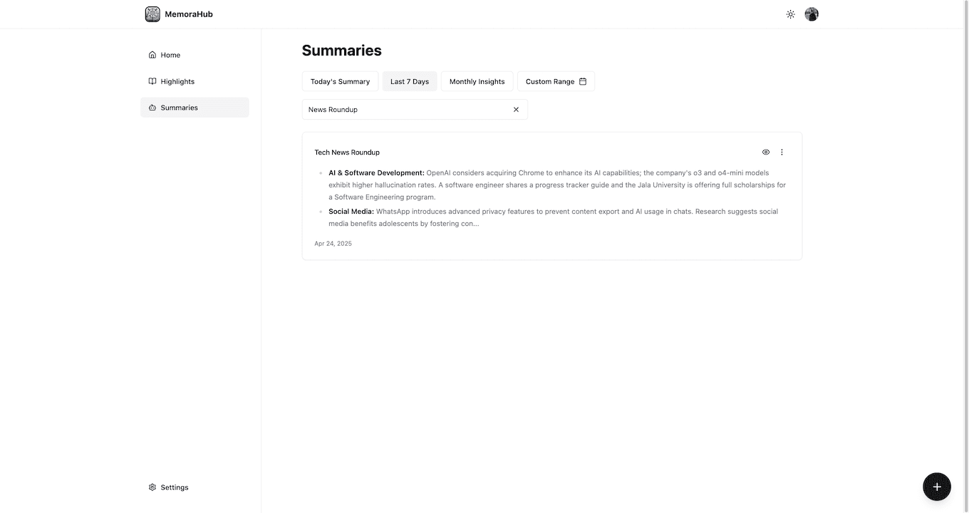 Organized Knowledge Hub
